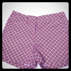 Orange, black, white, Kenar diamond patten shorts